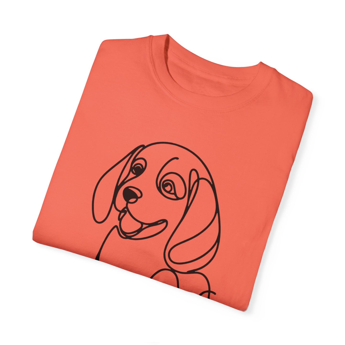 I๐ถ Nose First โ Minimalist Beagle Line Art Tee - Cute Dog Line Art Unisex T-Shirt