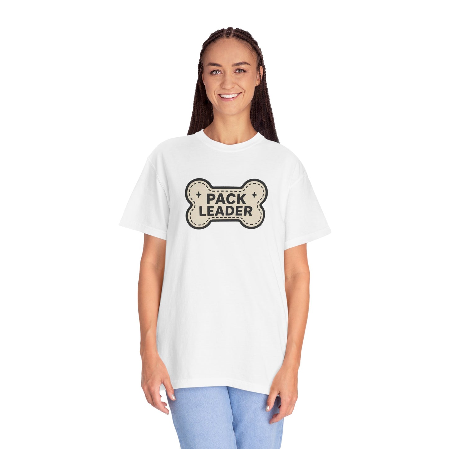 Pack Leader Unisex Garment-Dyed T-Shirt | Funny Dog Owner Gift, Pet Lover Tee, Casual Wear, Dog Mom, Animal Rescue Apparel