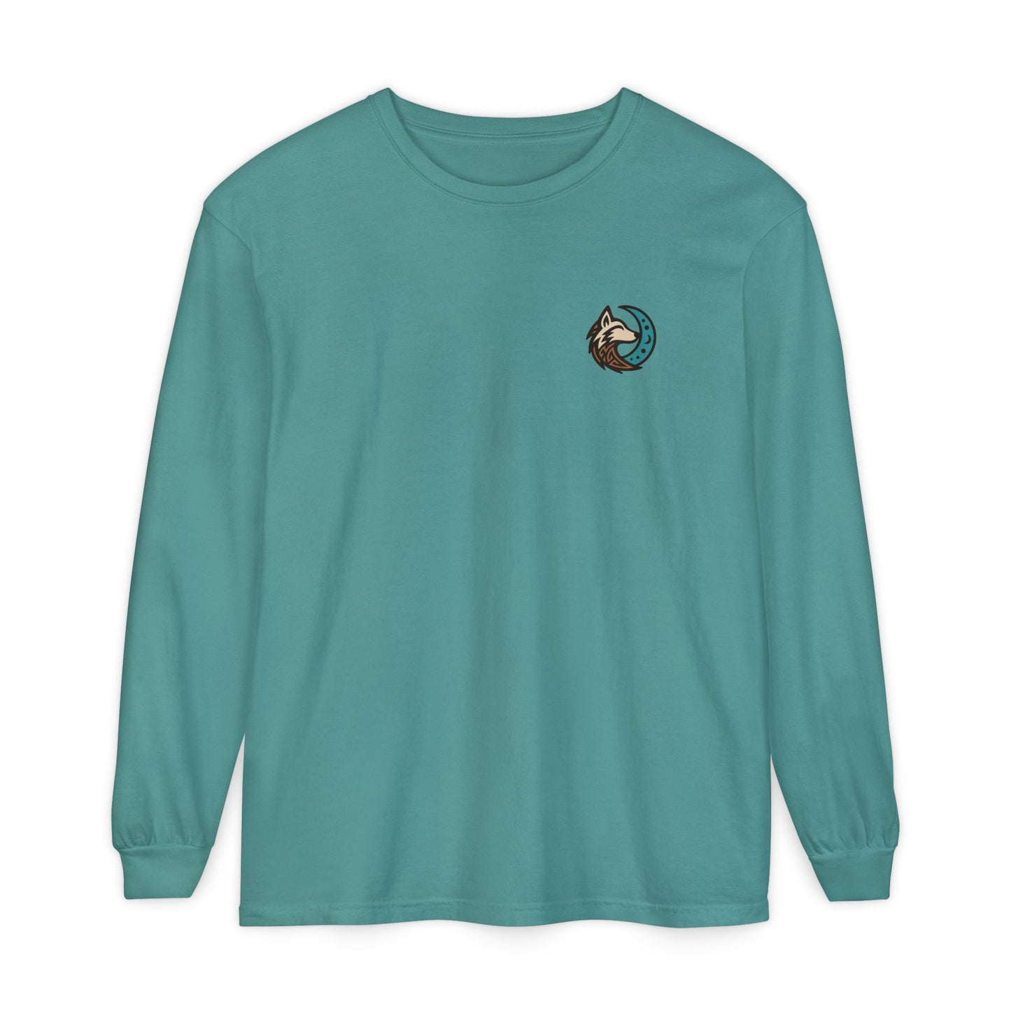 Mystical Indian Princess and a Wolf Long sleeve Tee