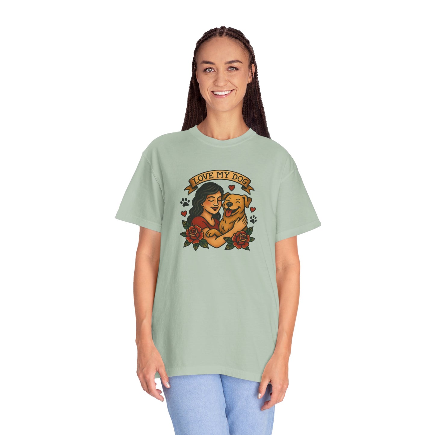 Love My Dog T-Shirt, Cute Dog Lover Tee, Pet Owner Gift, Adoption Awareness Shirt, Casual Everyday Wear