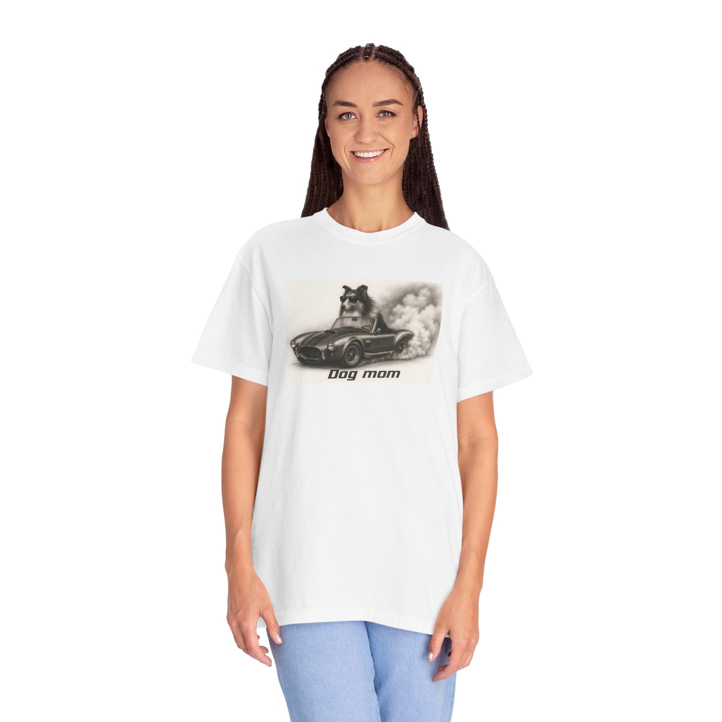 Dog Mom - Collie - “Cool Dogs in Cool Cars” T-Shirt Collection! 🐶🚗
