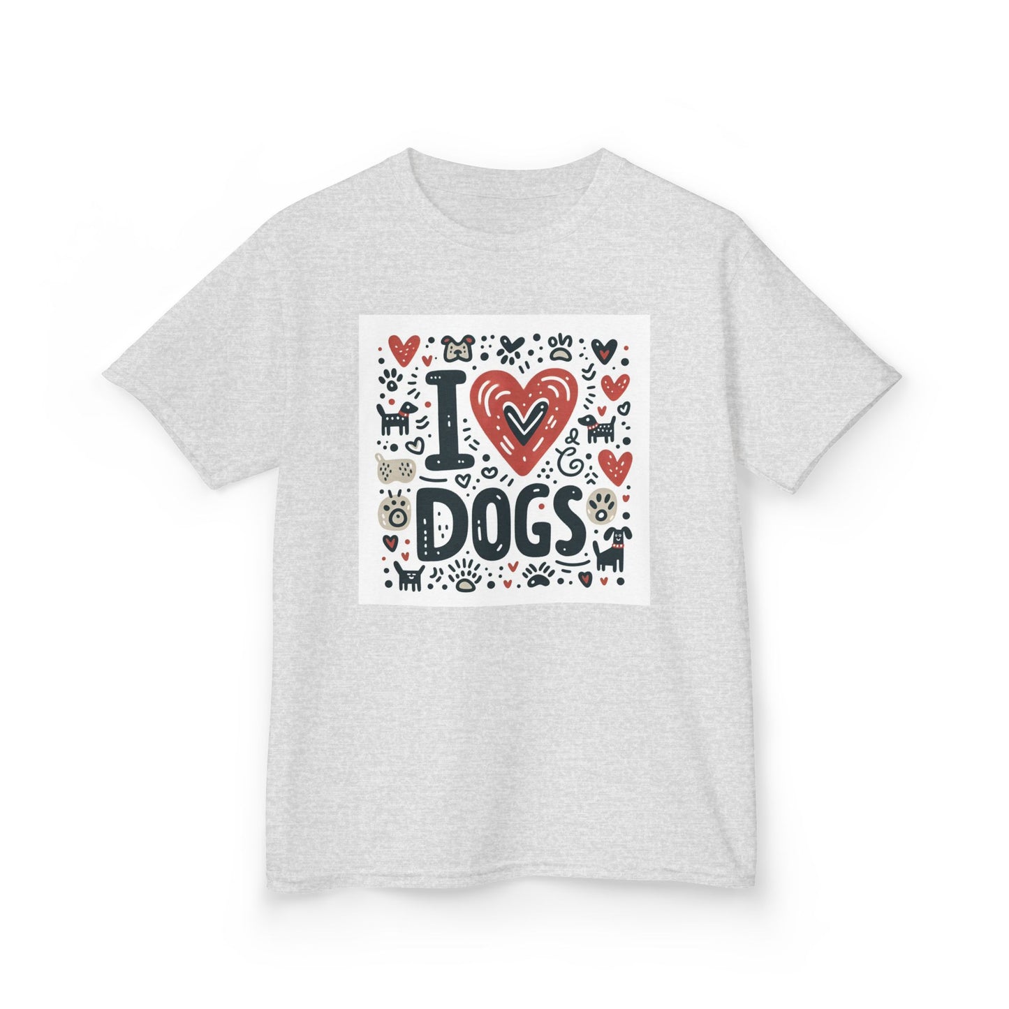 Kids Tee - Kids Love Dogs Design