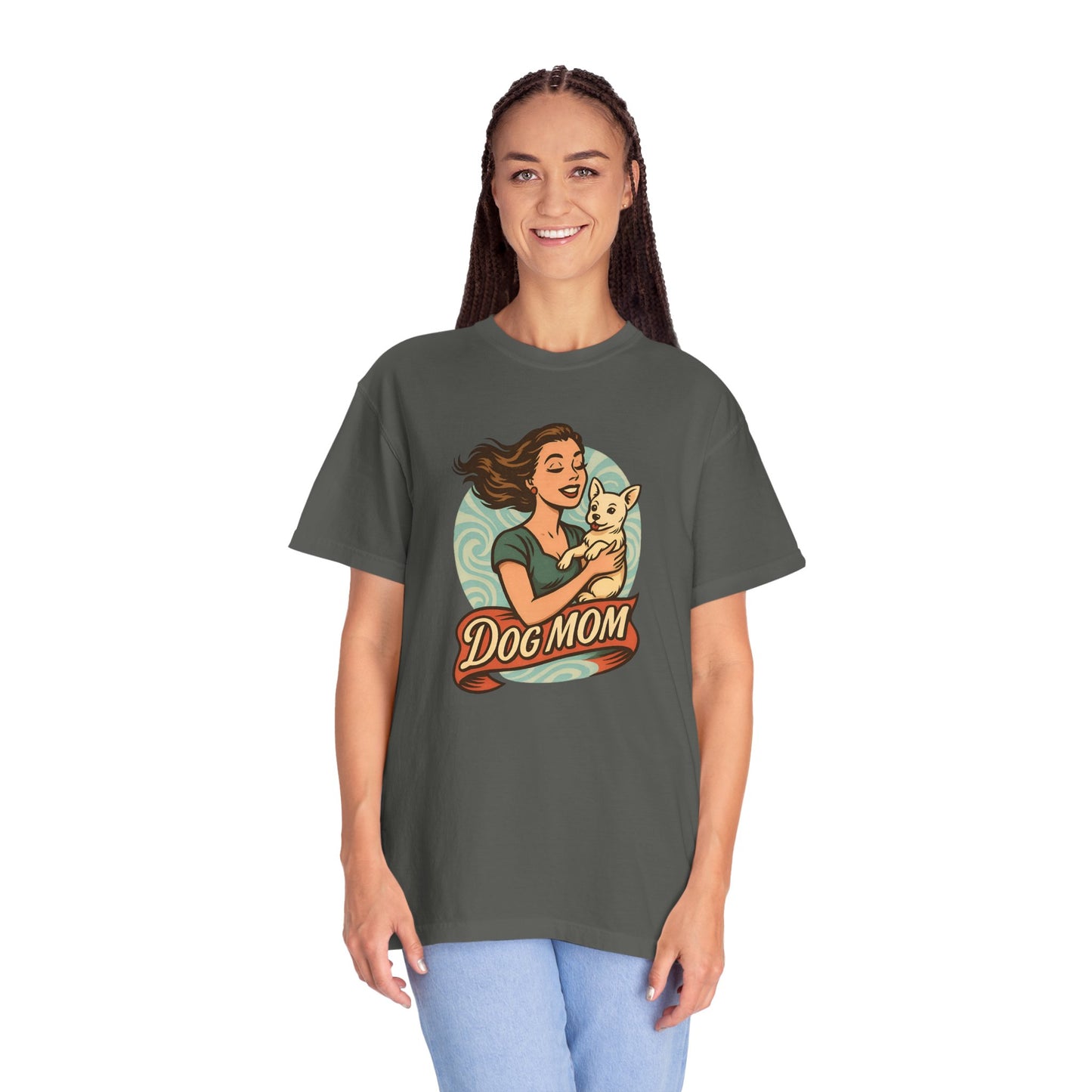 Dog Mom T-Shirt, Unisex Tee for Pet Lovers, Gift for Dog Owners, Casual Wear, Animal Lover Apparel