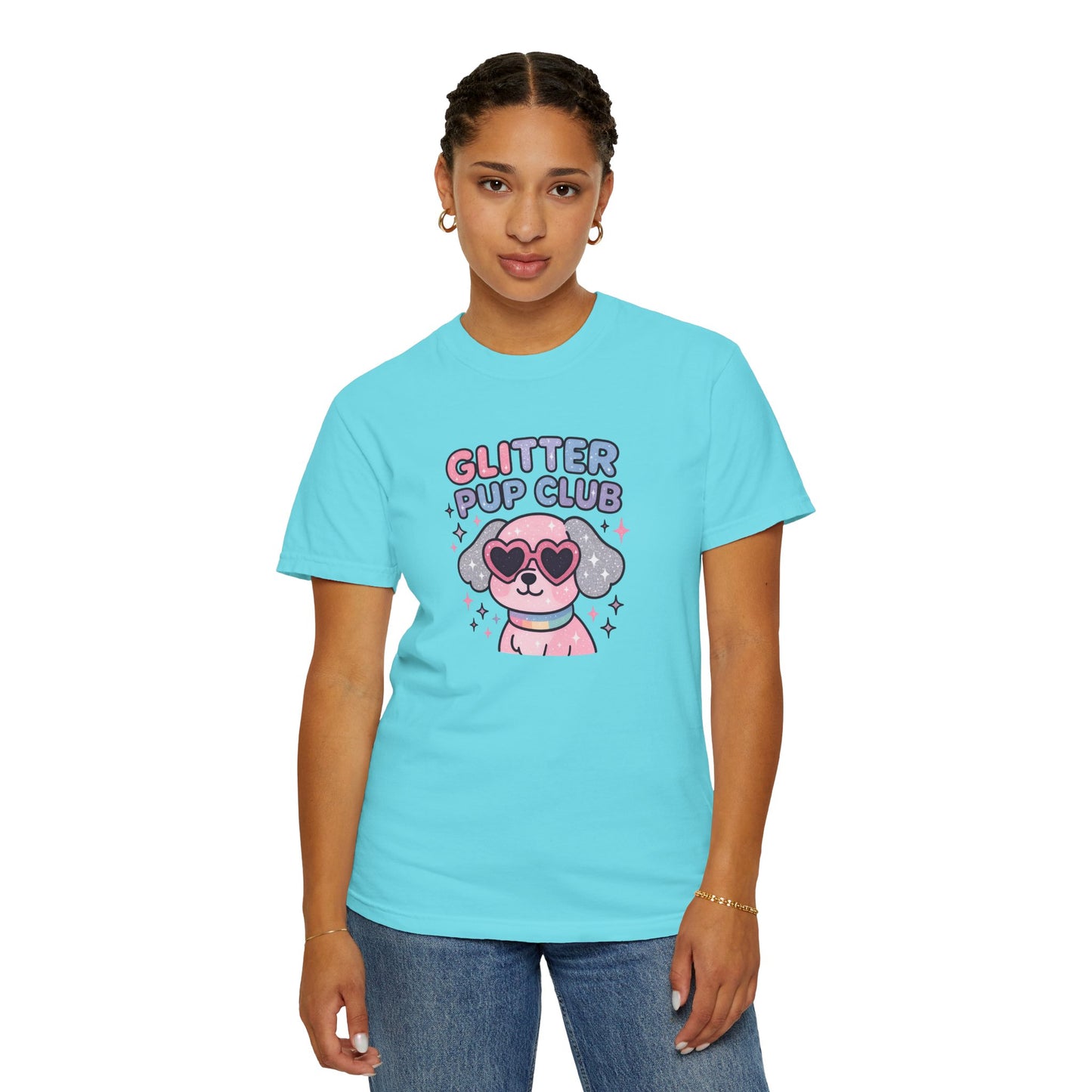 Glitter Pup Club Unisex T-Shirt, Cute Dog Tee, Pet Lovers Gift, Fun Casual Wear, Animal Lover Shirt, Summer Essentials