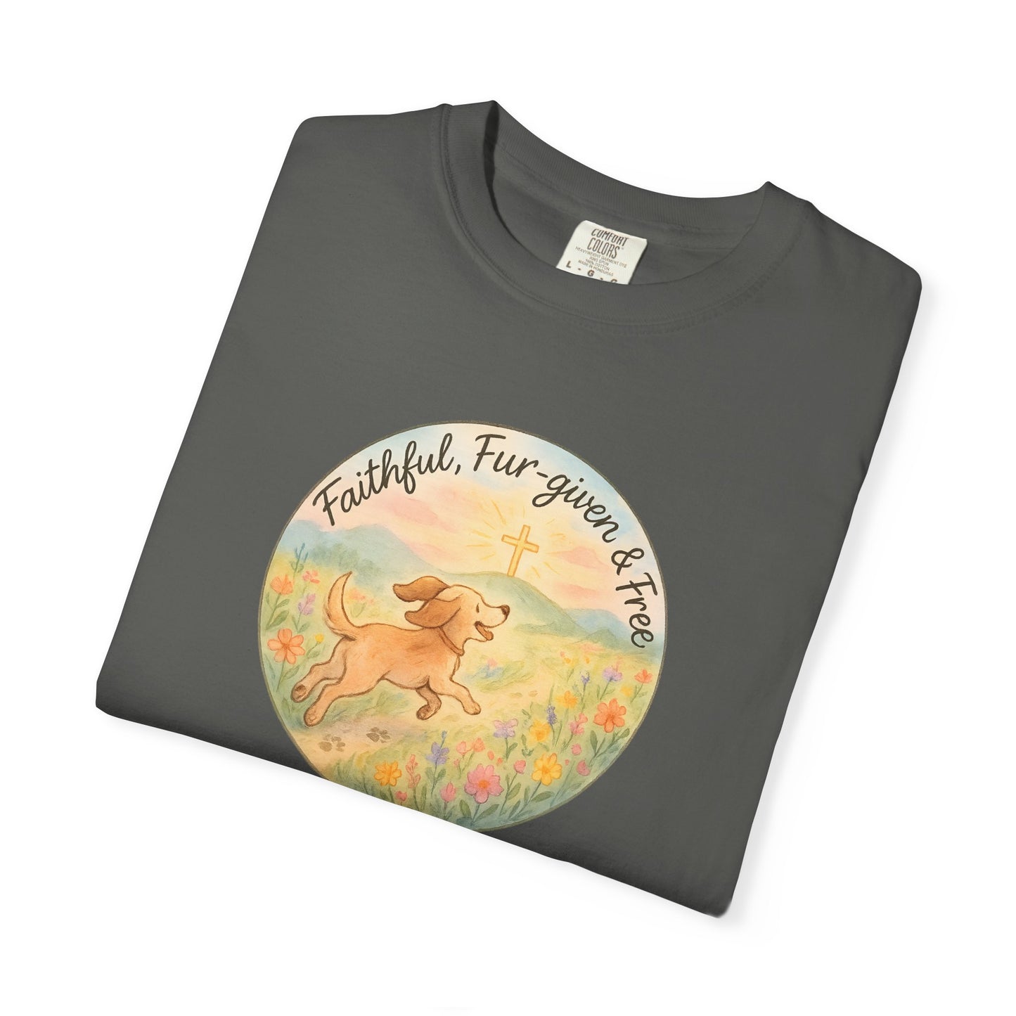 Faithful Dog Lover T-Shirt, Garment-Dyed Tee, Perfect Gift for Dog Owners, Pet Lovers, Animal Rescue Advocates, Casual Wear