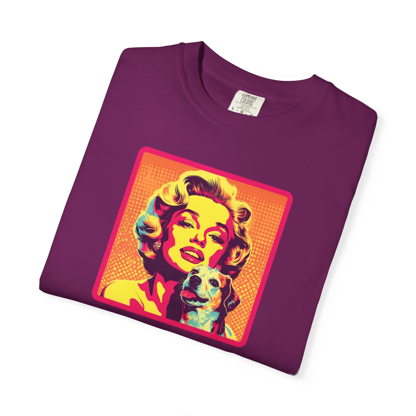 Vintage Dog Mom T-shirt - Unisex Garment-Dyed Tee for Dog Lovers
