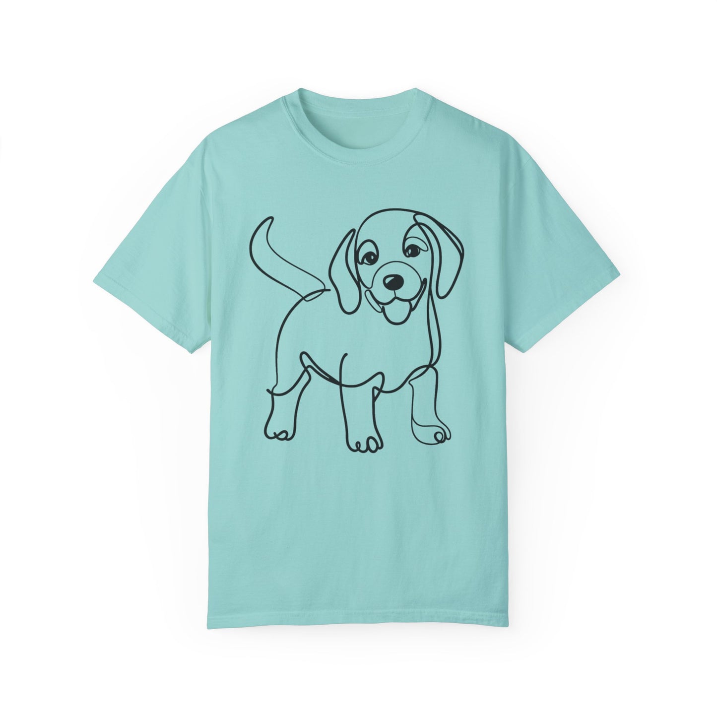 I๐ถ Nose First โ Minimalist Beagle Line Art Tee - Perfect for Dog Lovers