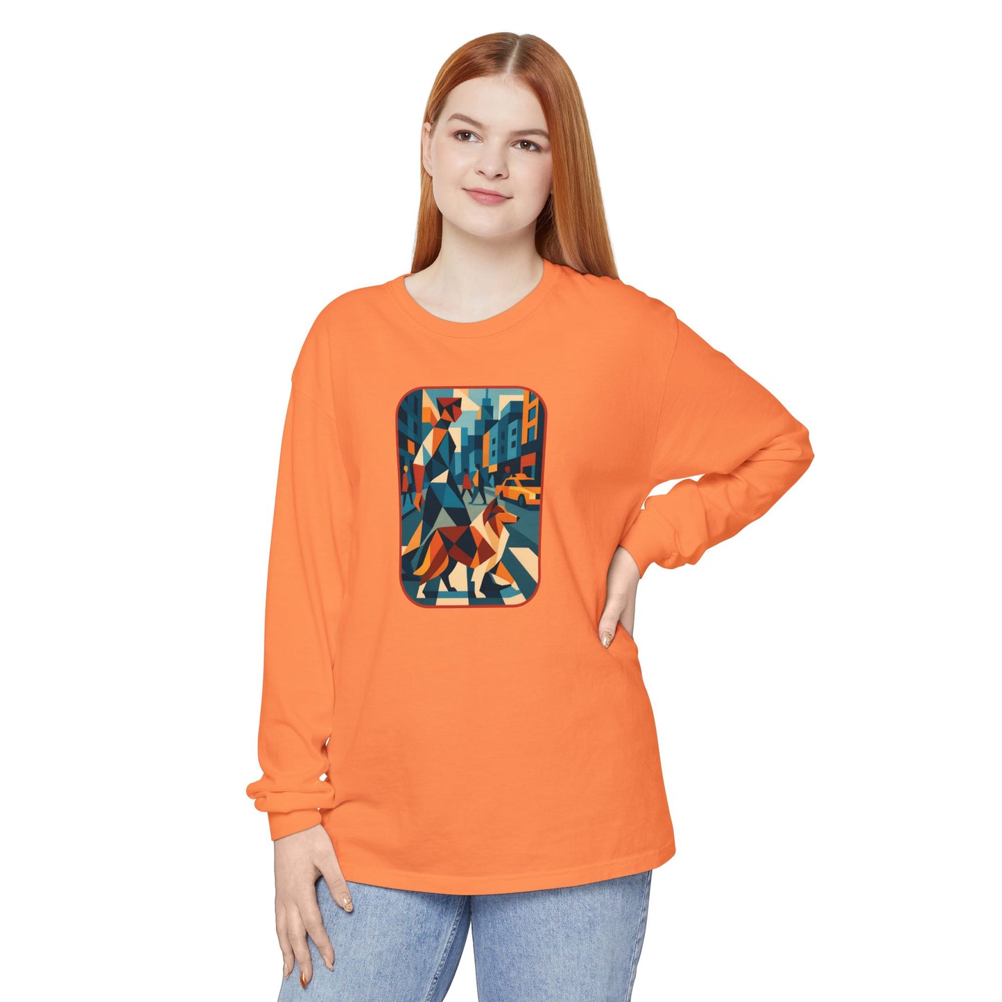 City Walk Tee for Animal Lovers, Casual Wear, Gift for Him/Her, Art-Inspired Apparel, Unique Artwork T-Shirt