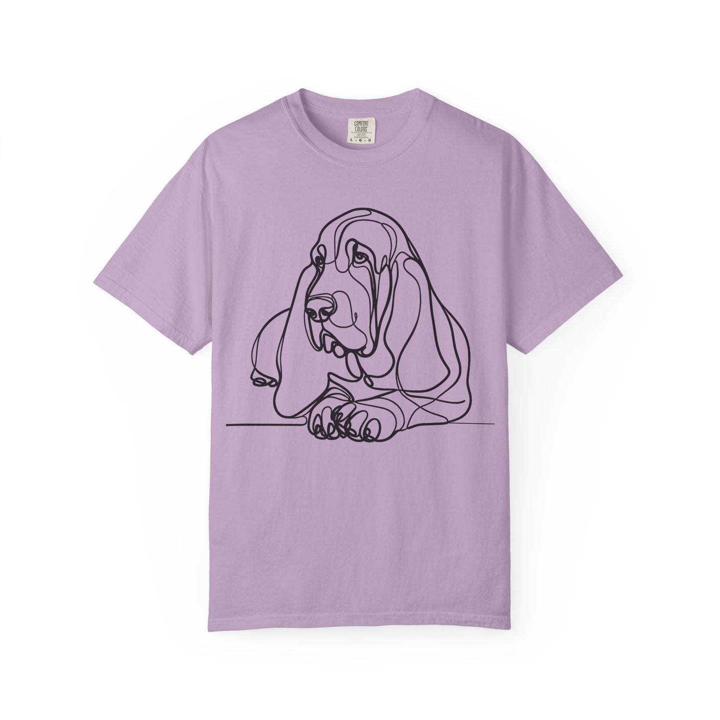 Basset Hound Line Art T-Shirt