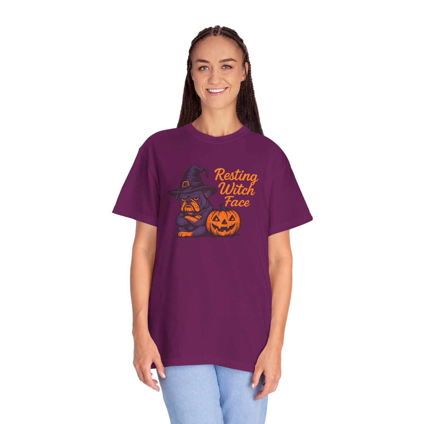 Halloween Witch T-Shirt, Funny Resting Witch Face Tee, Unisex Halloween Apparel, Spooky Season Shirt, Fall Festive Wear