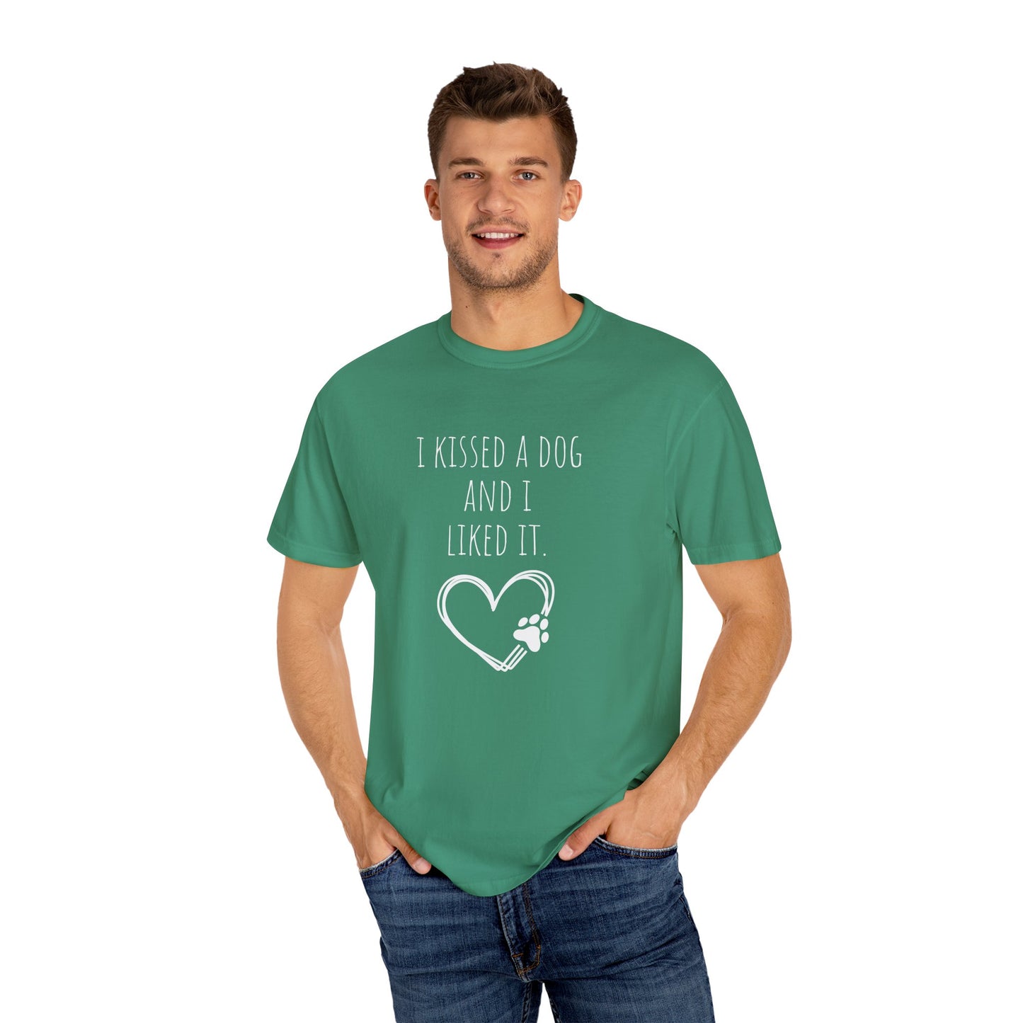 I Kissed a Dog Unisex T-Shirt - Cute Dog Lover Gift