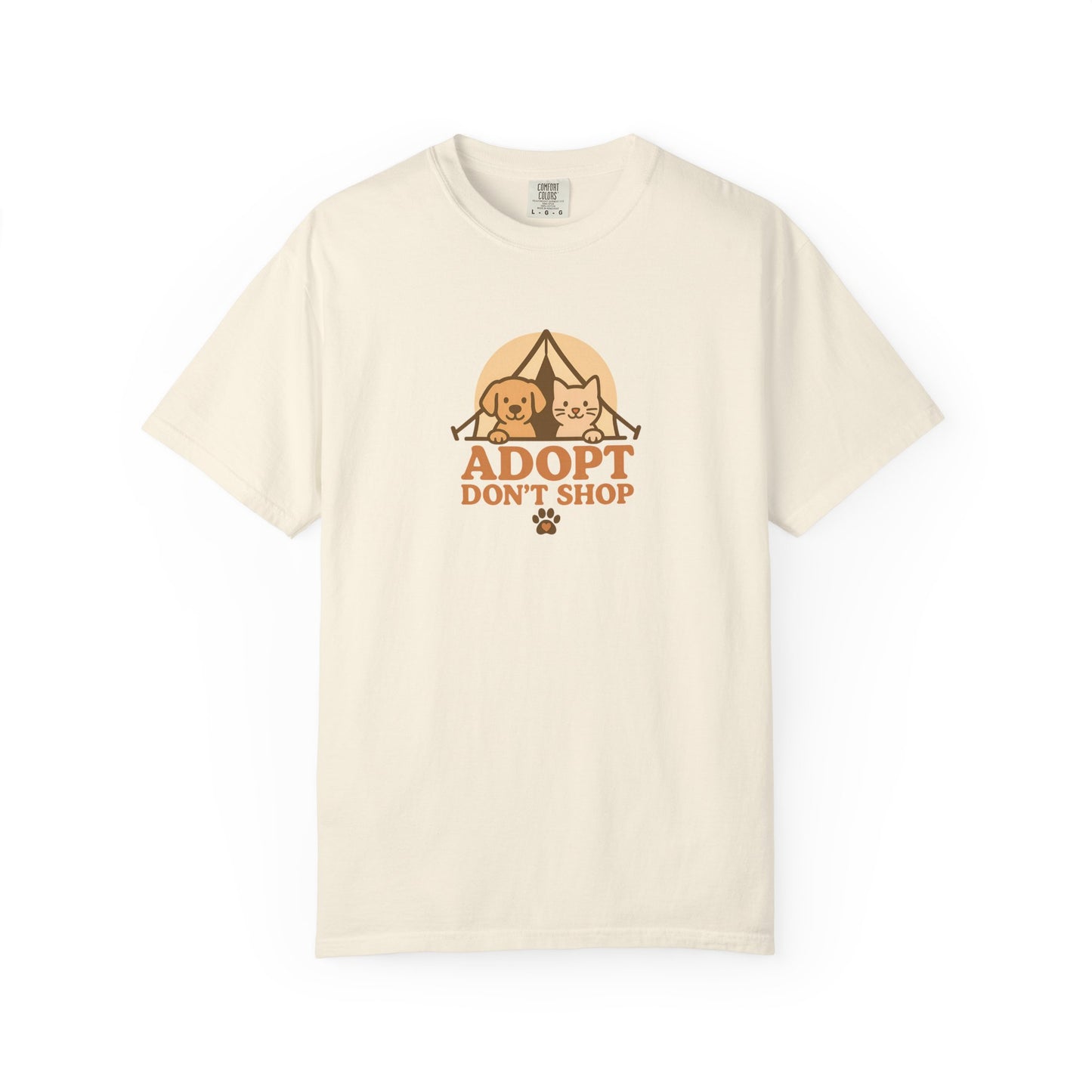 Adopt Don't Shop T-Shirt, Eco-Friendly Tee, Animal Rescue Shirt, Casual Wear, Gift for Pet Lovers, Perfect for Adoption Events