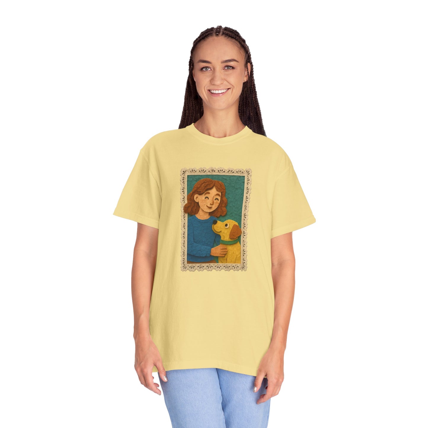 Dog Mom T-shirt - Unisex Garment-Dyed Tee for Pet Lovers