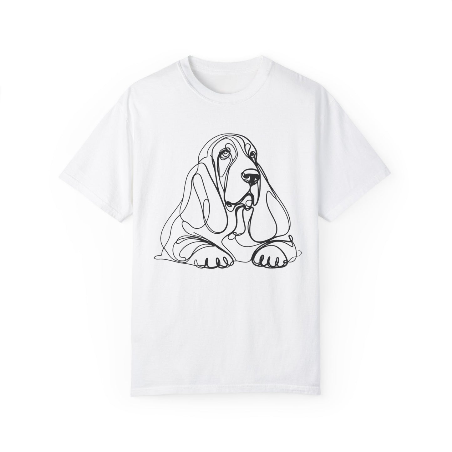 π Low & Loyal β Basset Hound Line Art Tee β Perfect for Dog Lovers