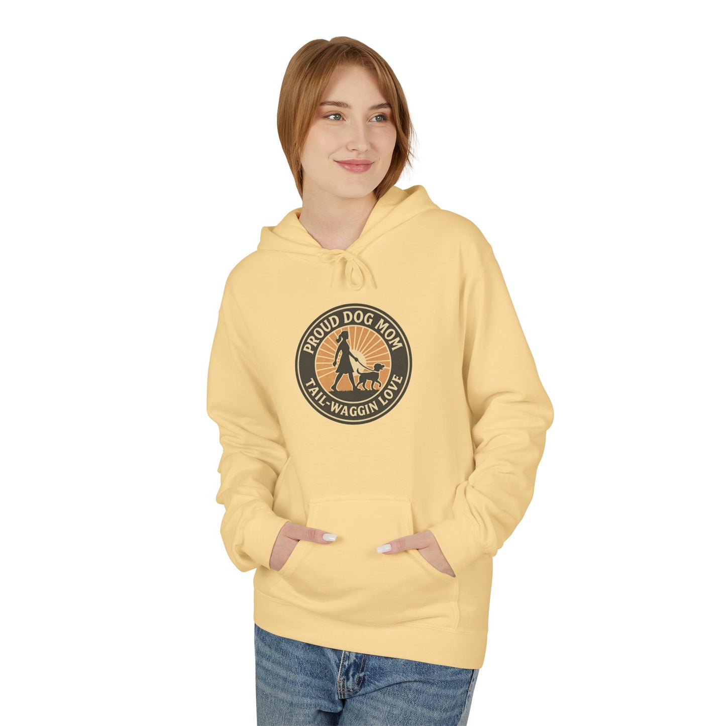 Hoodie for Dog Moms - Unisex Midweight Softstyle Fleece Hoodie