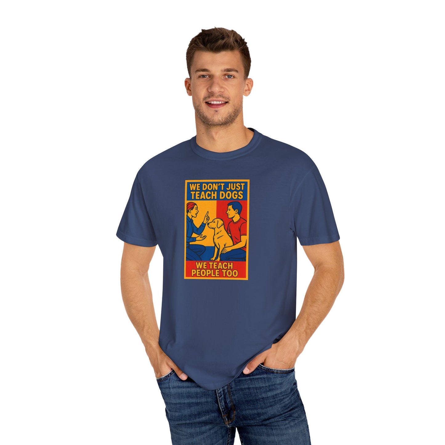 Teach Love Unisex T-shirt | Dog Training Humor Tee, Pet Lover Gift, Casual Wear, Funny Animal Shirt, Teacher Appreciation