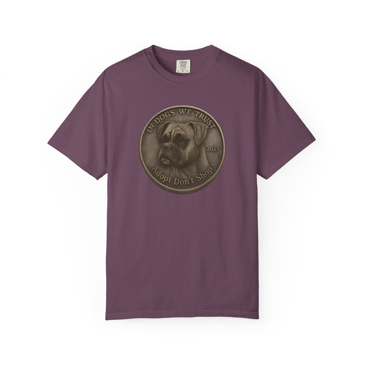 Adopt Don't Shop State Coin T-Shirt Collection - Proud Dog Breed Illustrations