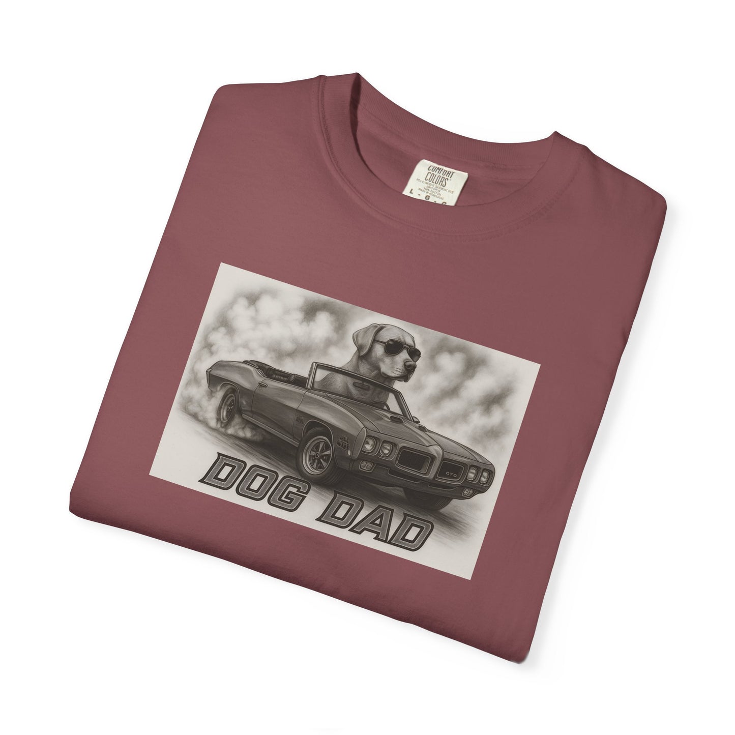 Dog Dad - Labrador Retriever - Cool Dogs in Cool Cars T-Shirt Collection | Funny Dog Lover Apparel for Men