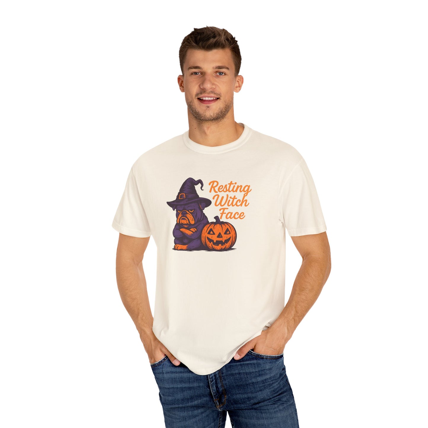 Halloween Witch T-Shirt, Funny Resting Witch Face Tee, Unisex Halloween Apparel, Spooky Season Shirt, Fall Festive Wear