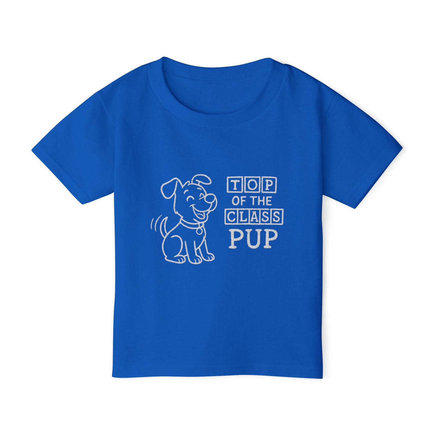 Top of the Class Pup Toddler T-Shirt | Cute Dog Tee for Kids, Birthday Gift, Dog Lovers, Animal Themed Apparel, Gift for Pet Parents