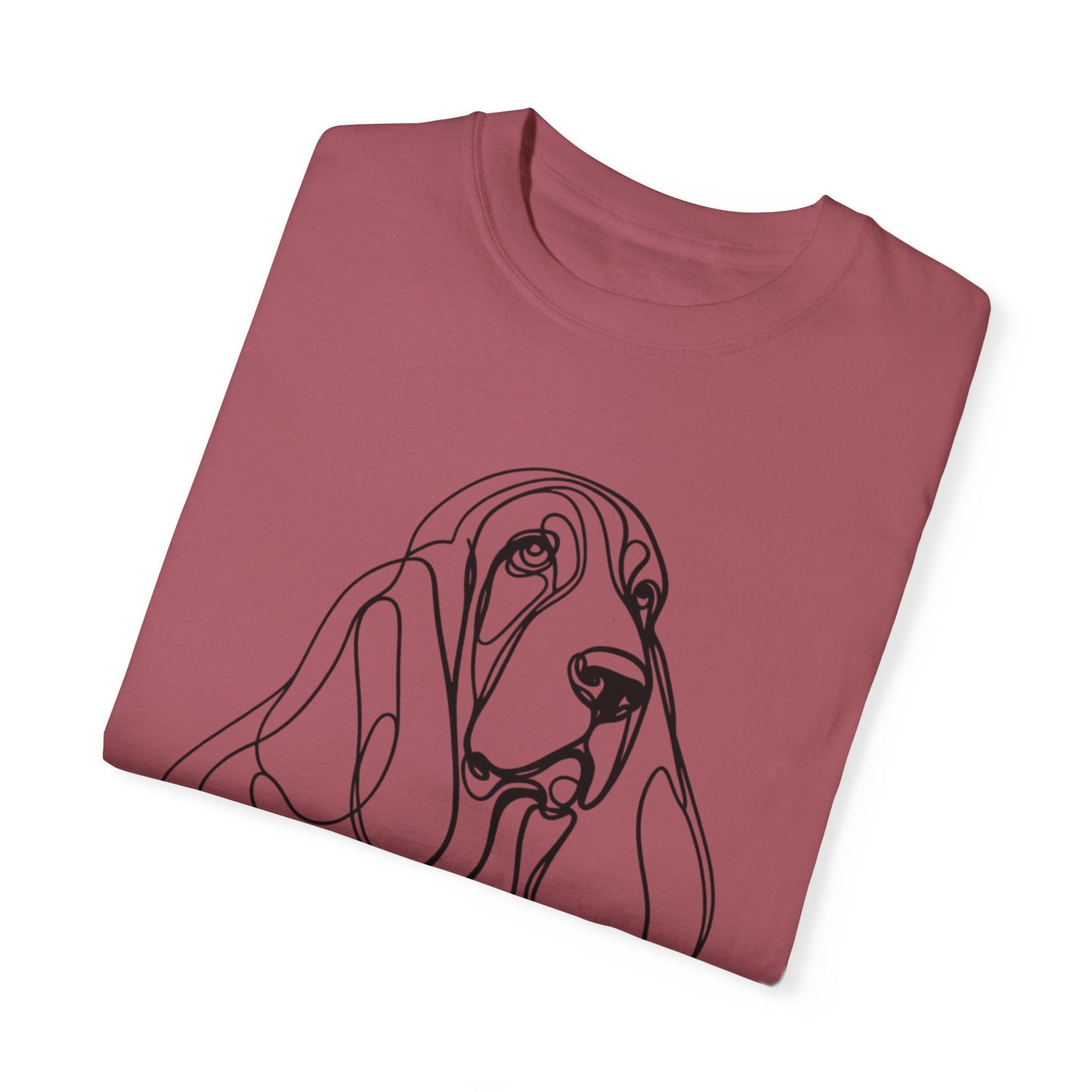 π Low & Loyal β Basset Hound Line Art Tee β Perfect for Dog Lovers