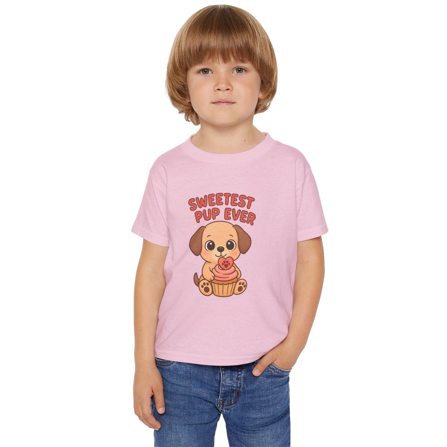 Sweetest Pup Ever Toddler T-Shirt, Cute Dog Tee, Kids Birthday Gift, Animal Lover Apparel, Adorable Pet Shirt