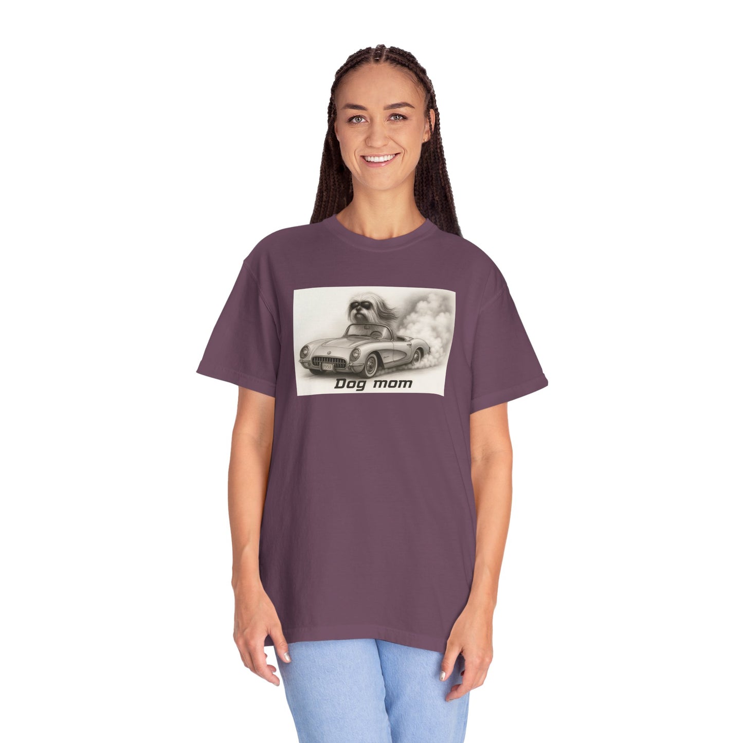 Dog Mom - Lhasa Apso- “Cool Dogs in Cool Cars” T-Shirt Collection! 🐶🚗