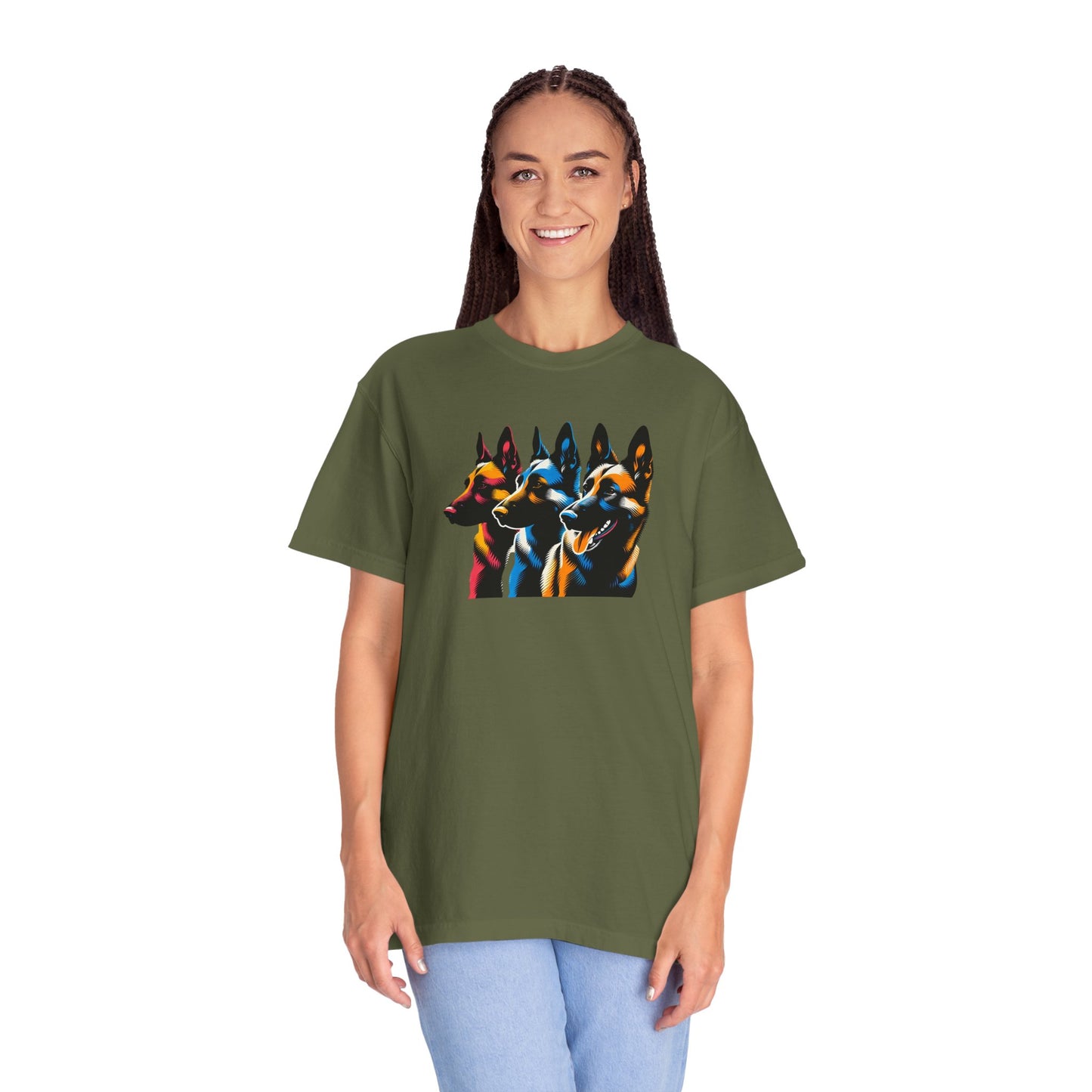 Colorful German Shepherd Unisex T-Shirt - Vibrant Dog Lover Tee
