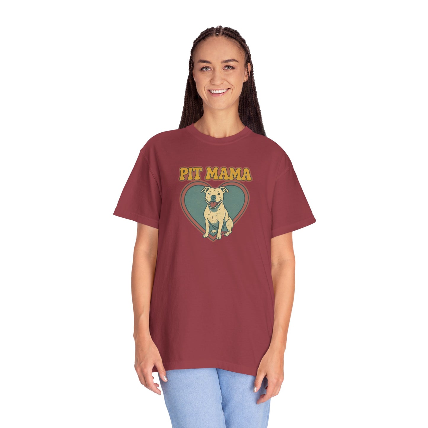 Pit Mama Unisex T-Shirt - Perfect Gift for Dog Lovers, Pet Owners, Animal Rescue Advocates, Dog Mom Apparel