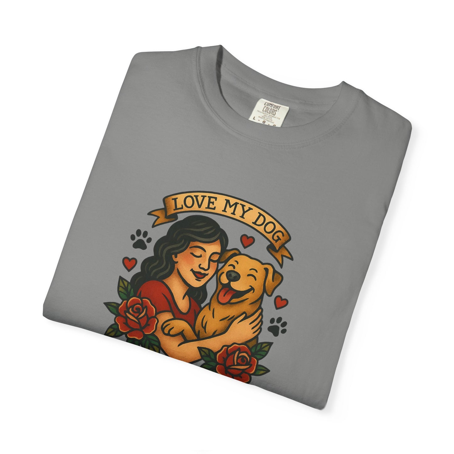 Love My Dog T-Shirt, Cute Dog Lover Tee, Pet Owner Gift, Adoption Awareness Shirt, Casual Everyday Wear