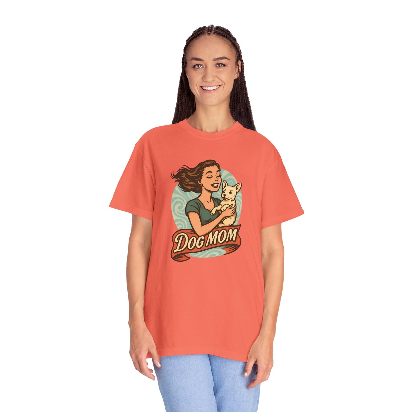 Dog Mom T-Shirt, Unisex Tee for Pet Lovers, Gift for Dog Owners, Casual Wear, Animal Lover Apparel