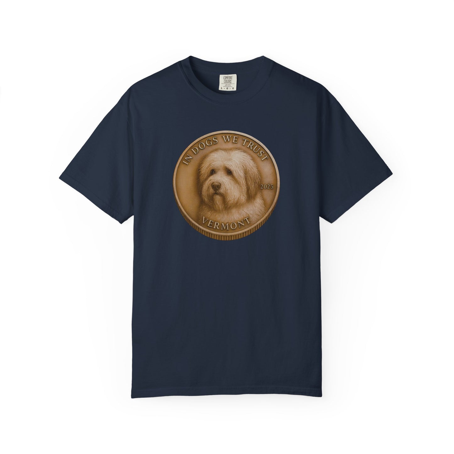 Vermont State Coin T-Shirt Collection - Proud Dog Breed Illustrations