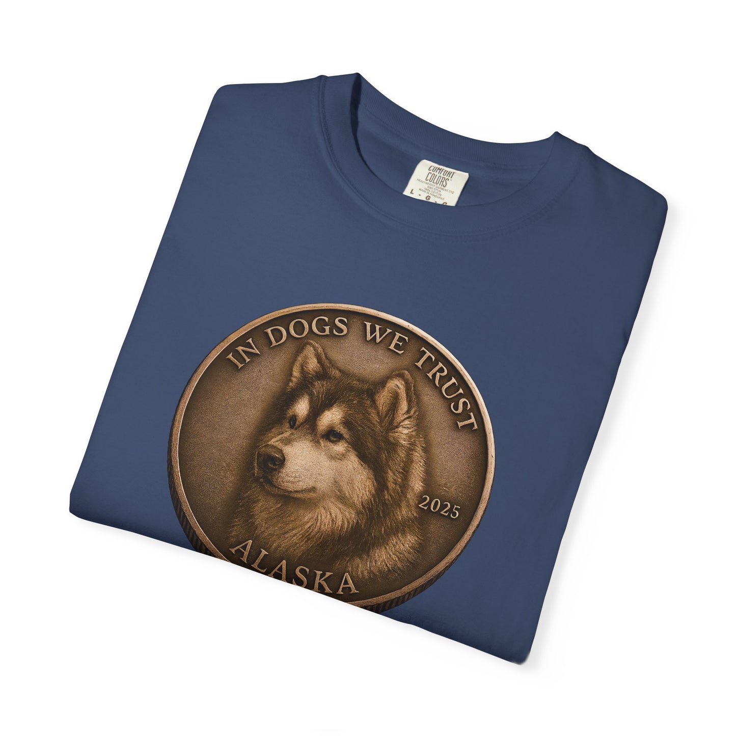 Alaska State Coin T-Shirt Collection - Proud Dog Breed Illustrations