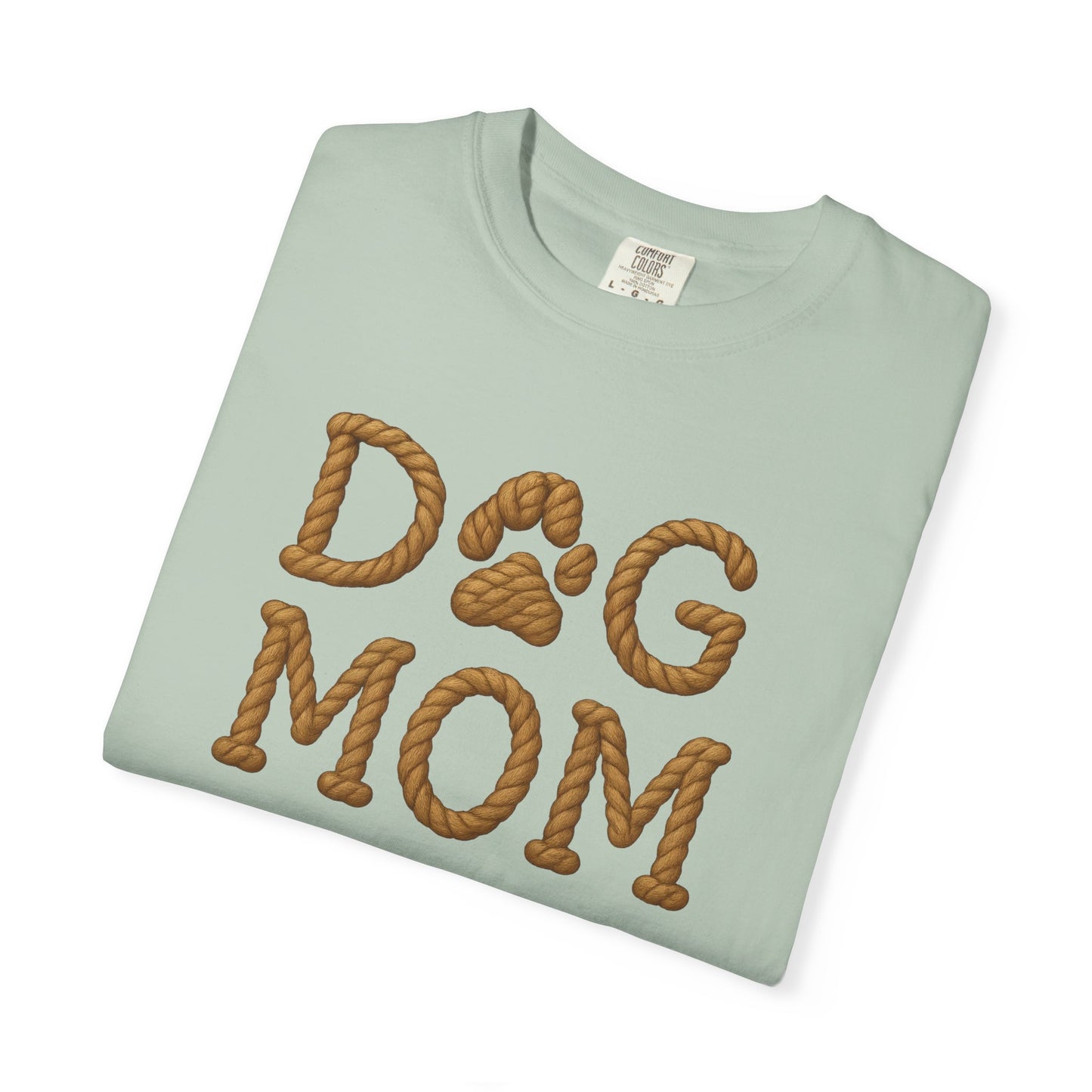 Dog Mom Garment-Dyed T-Shirt, Unisex Pet Lover Tee, Gift for Dog Owners, Casual Wear, Dog Themed Apparel, Animal Lover Clothing