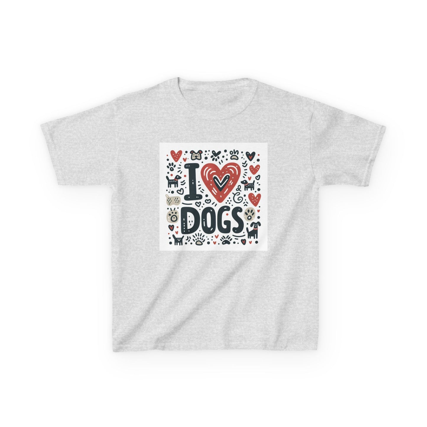 Kids Tee - Kids Love Dogs Design