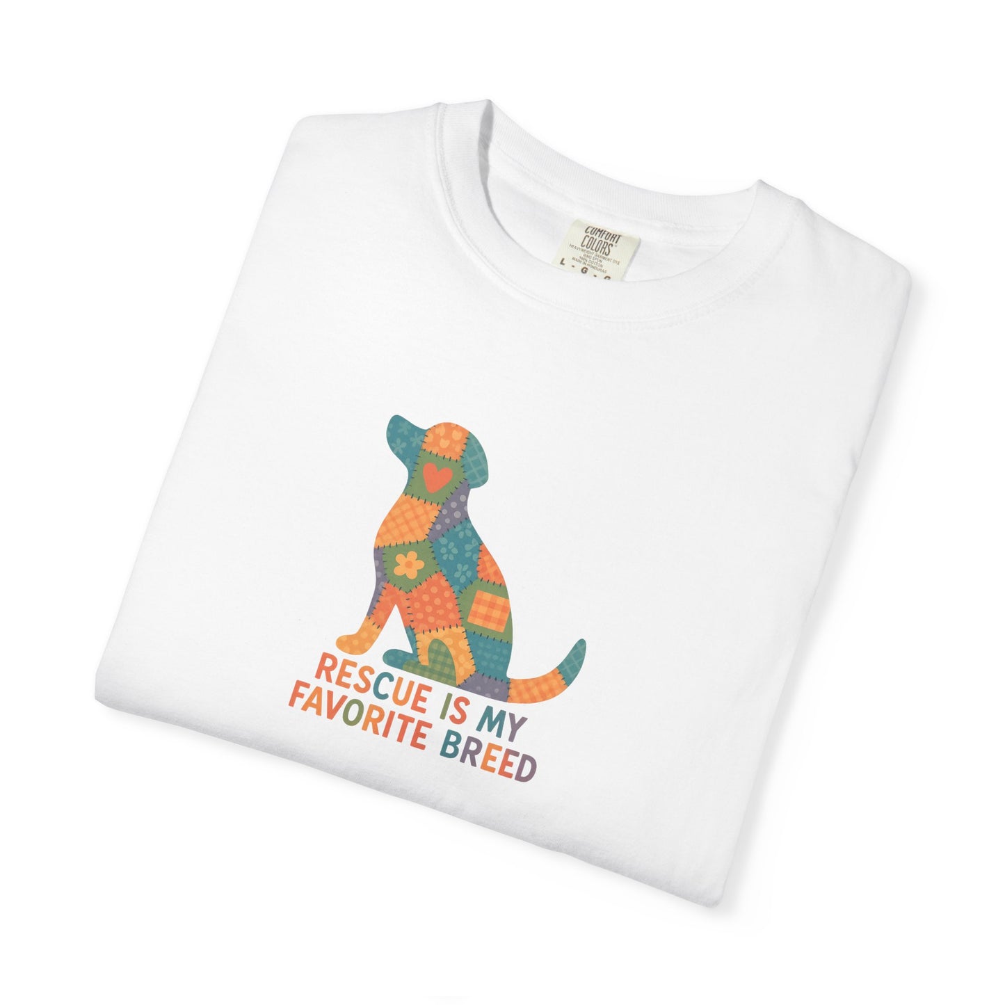 Rescue Is My Favorite Breed Unisex T-Shirt - Dog Lover Gift, Animal Rescue T-shirt, Casual Wear, Pet Adoption Tee, Gift for Dog Owners