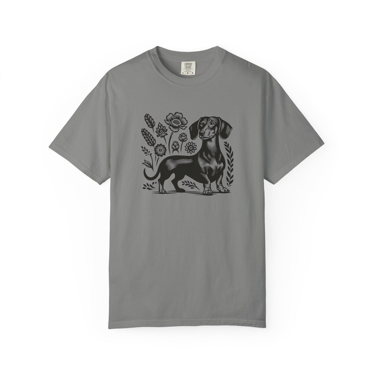 Floral Dachshund Unisex T-Shirt - Comfy Pet Lover Gift