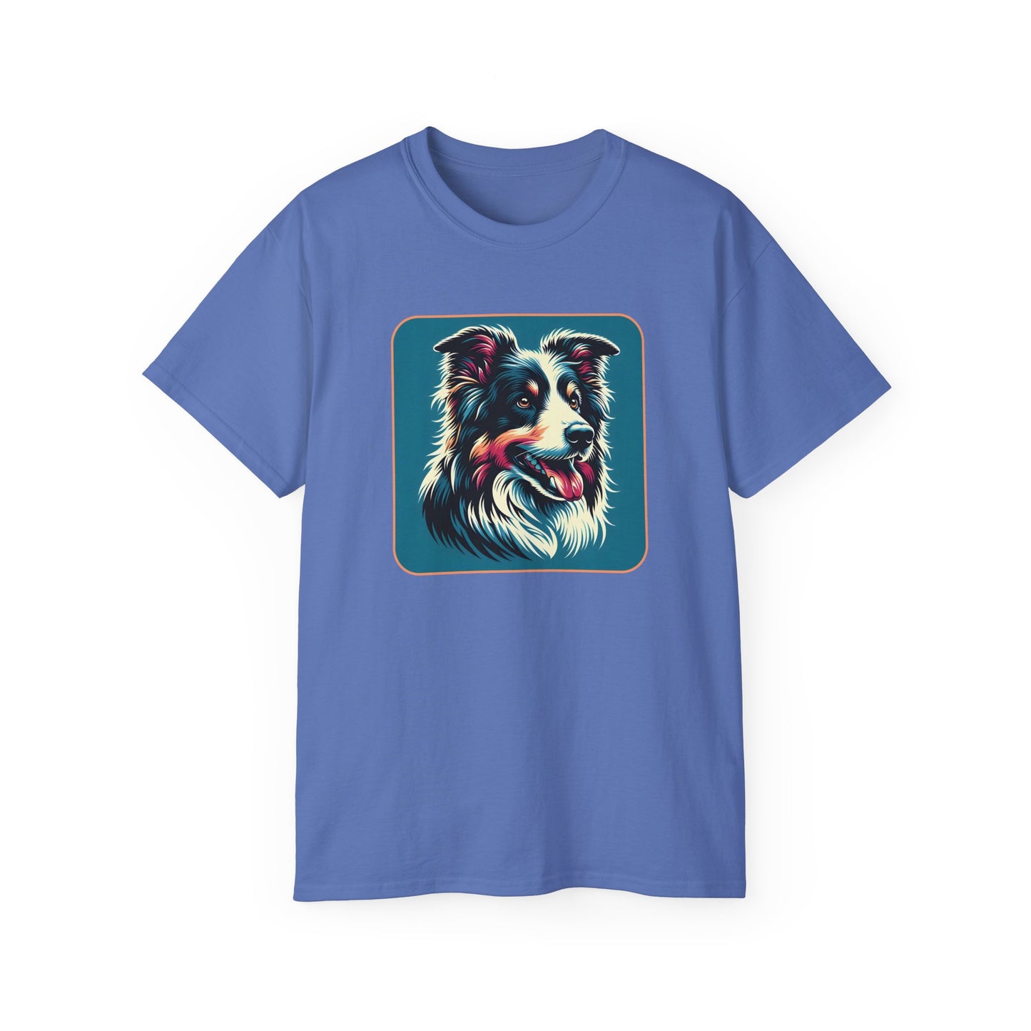 ⚡ Brain & Beauty – Colorful Border Collie Tee - Perfect for Pet Lovers