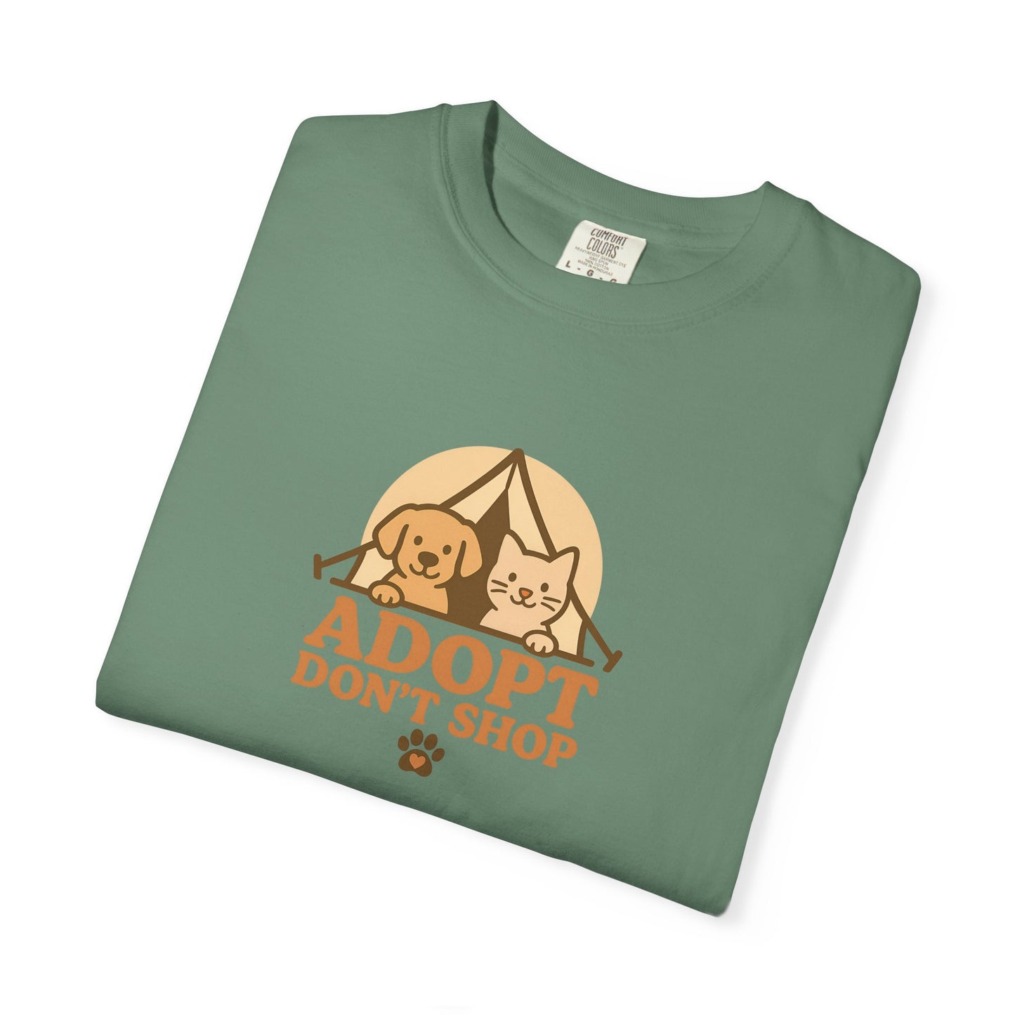 Adopt Don't Shop T-Shirt, Eco-Friendly Tee, Animal Rescue Shirt, Casual Wear, Gift for Pet Lovers, Perfect for Adoption Events