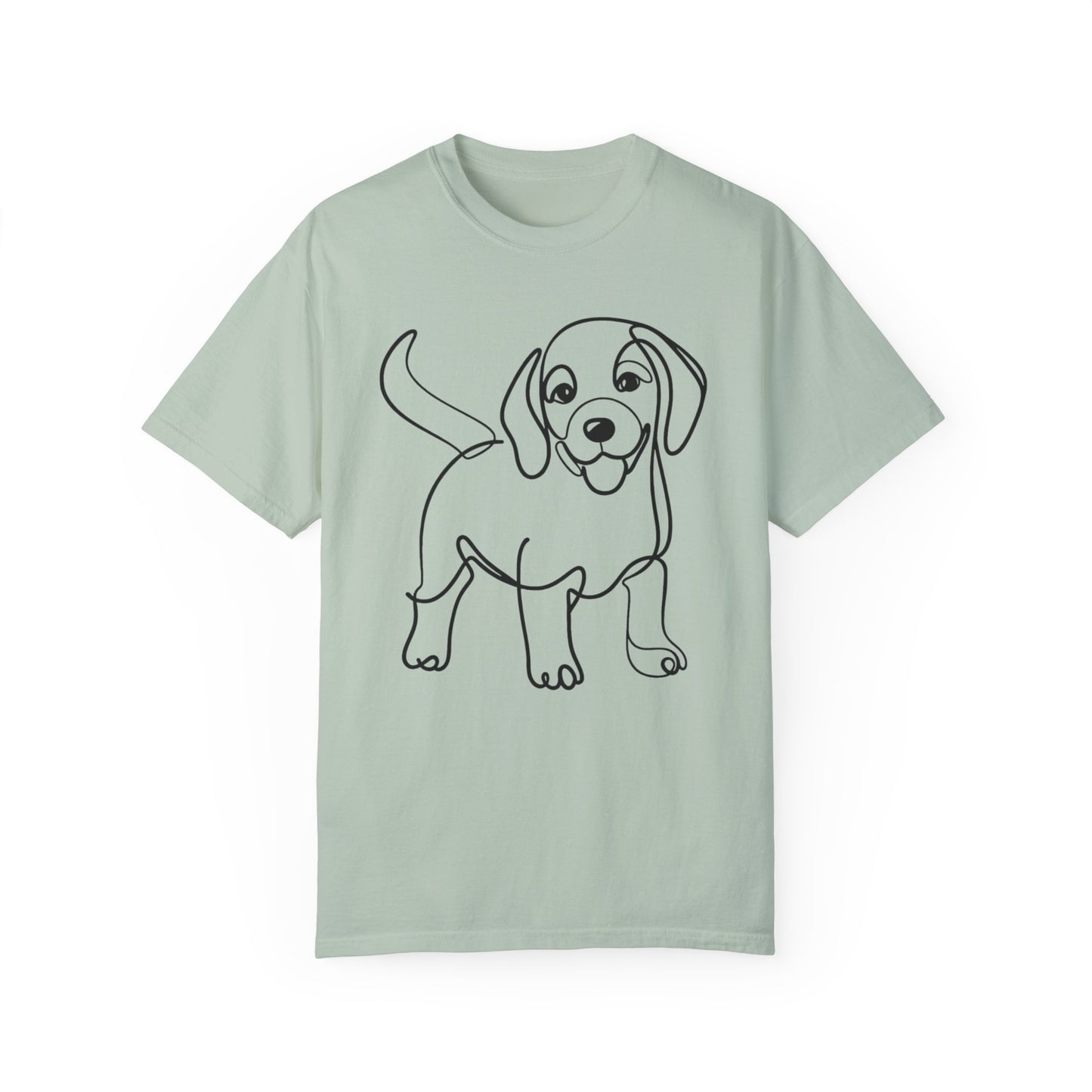 I๐ถ Nose First โ Minimalist Beagle Line Art Tee - Perfect for Dog Lovers