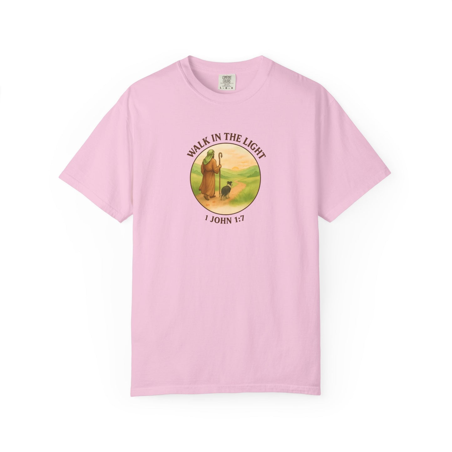 Walk in the light T-Shirt, Casual Fashion Tee, Motivational Gift, Unisex Graphic Tee, Perfect for Gifts and Celebrations