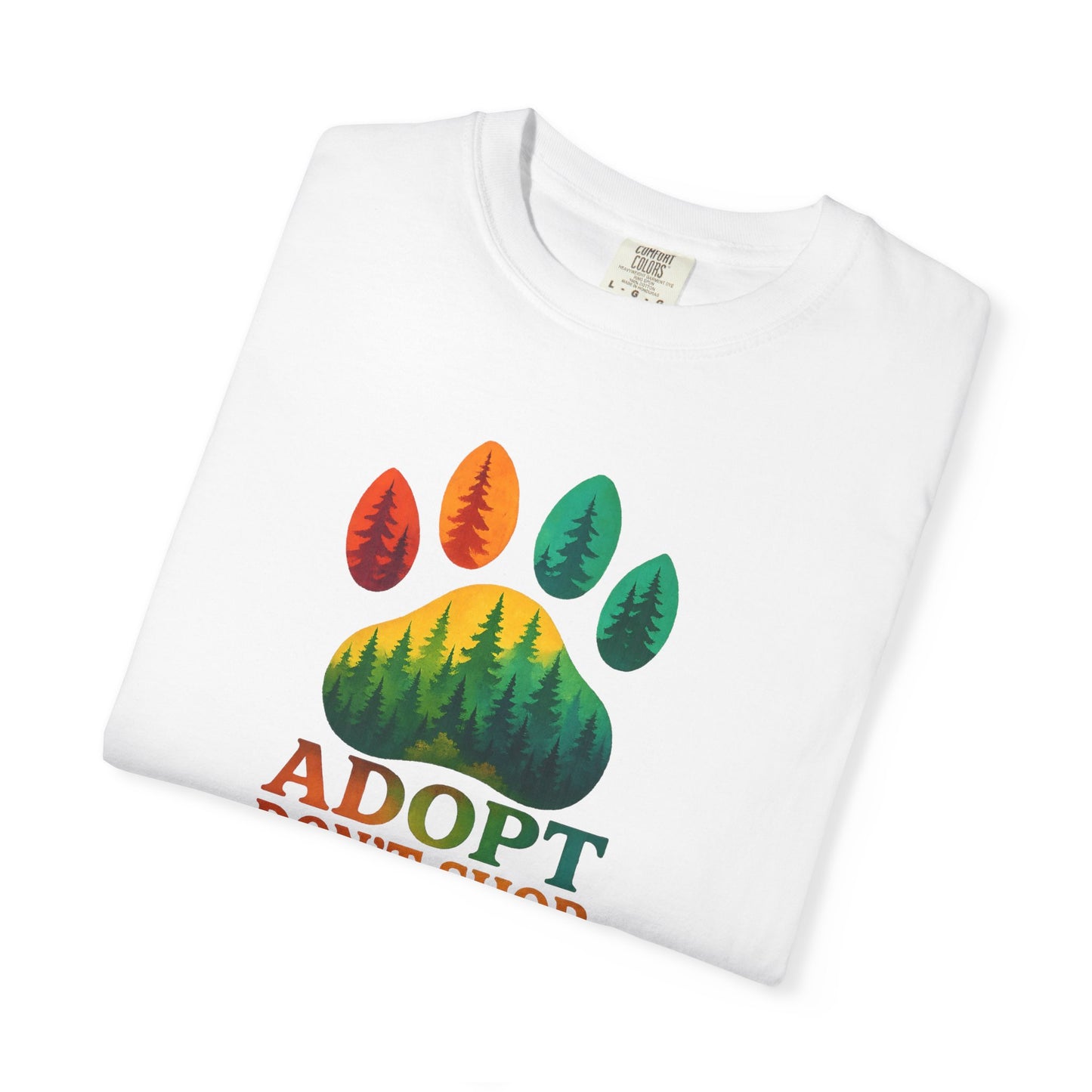 Adopt Don't Shop Unisex T-Shirt, Nature Lover Tee, Pet Adoption Apparel, Eco-Friendly Gift, Animal Lover Shirt