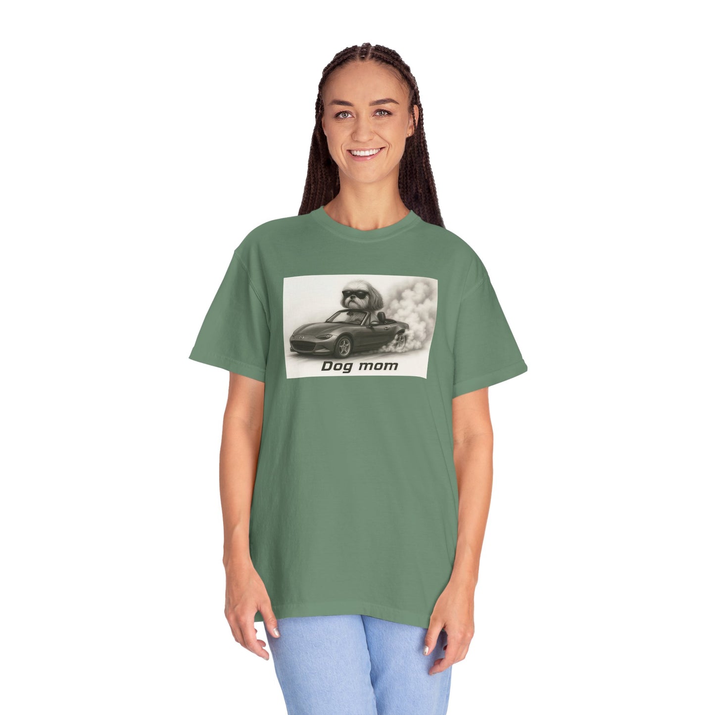 Dog Mom - Shih Tzu - “Cool Dogs in Cool Cars” T-Shirt Collection! 🐶🚗