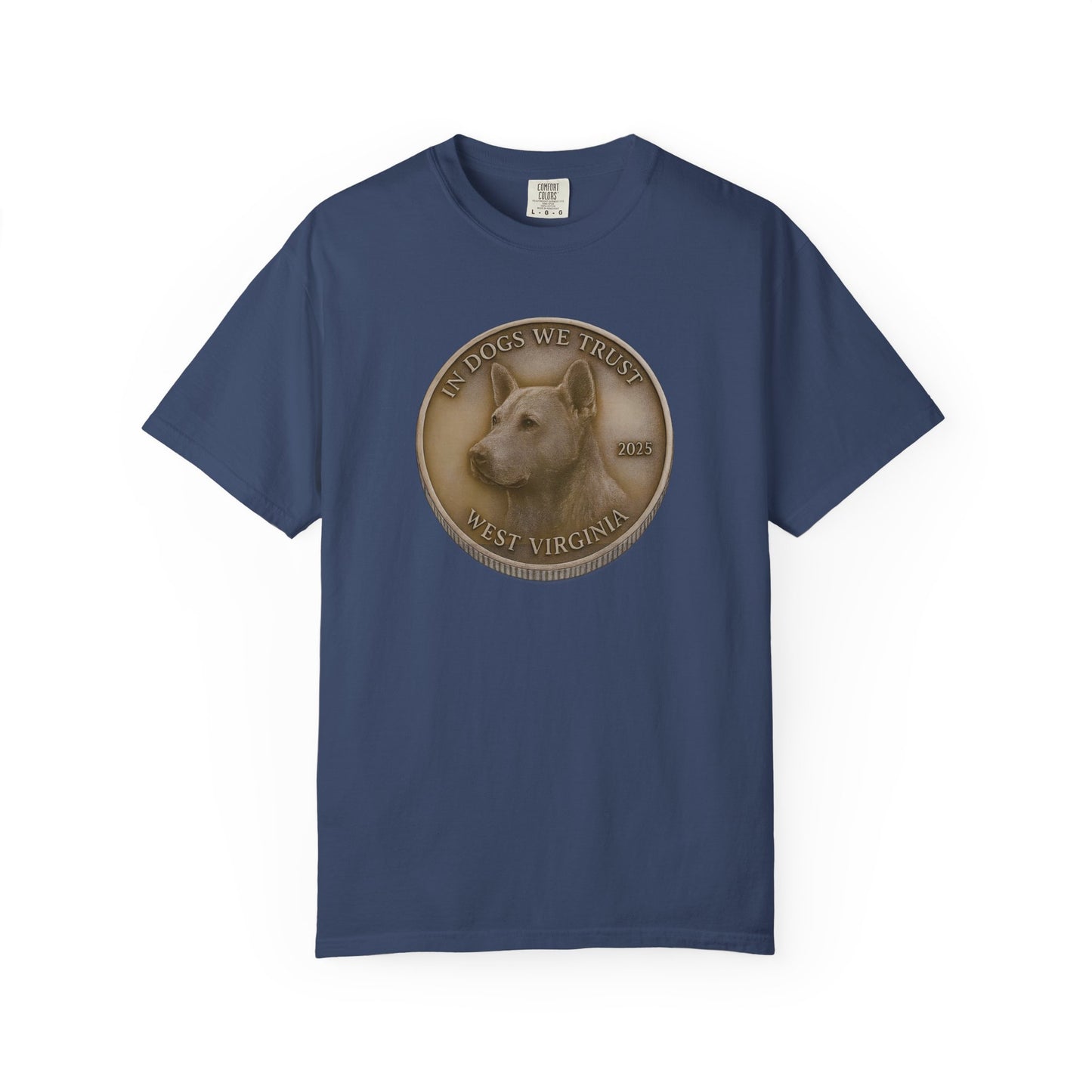 West Virginia State Coin T-Shirt Collection - Proud Dog Breed Illustrations