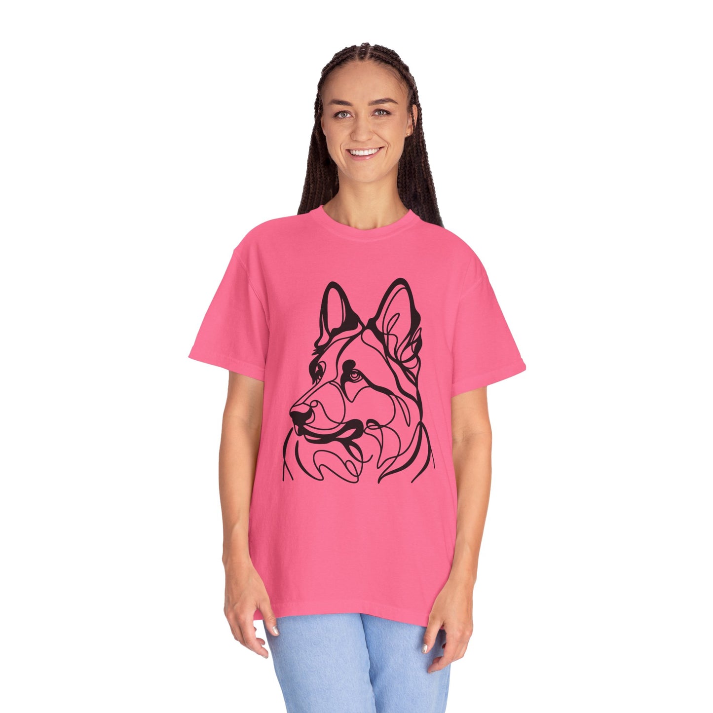 Unisex T-shirt German Shepard Line Art