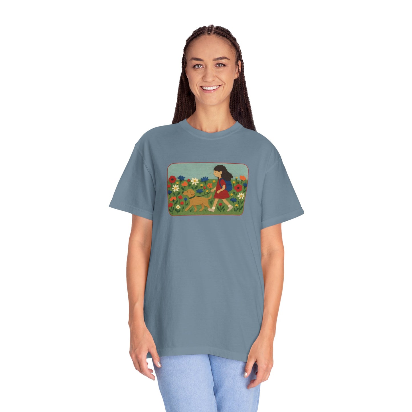 Dog Walking Collage T-shirt