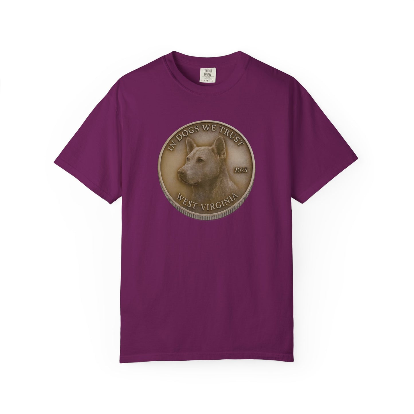 West Virginia State Coin T-Shirt Collection - Proud Dog Breed Illustrations