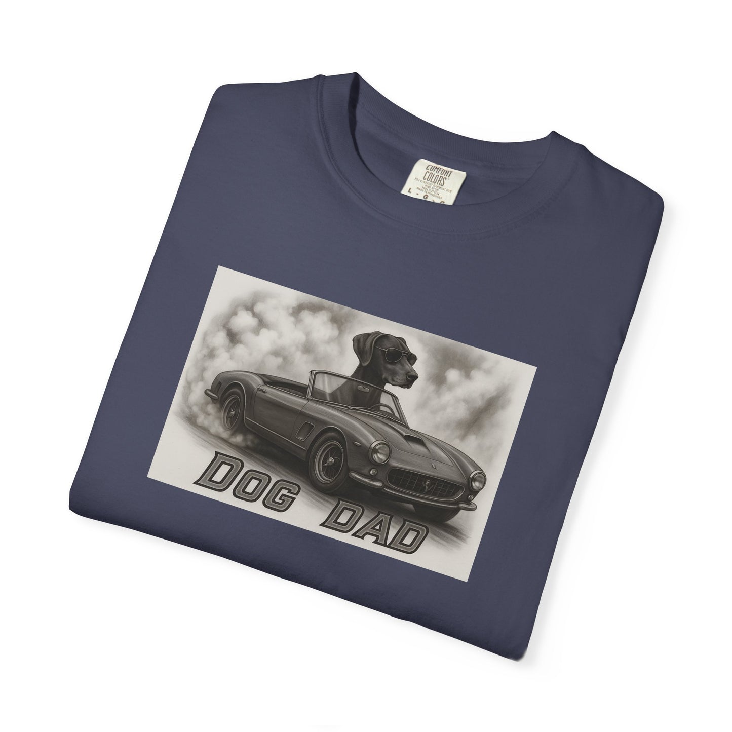 Dog Dad - German Shorthaired Pointer - Cool Dogs in Cool Cars T-Shirt Collection | Funny Dog Lover Apparel for Men