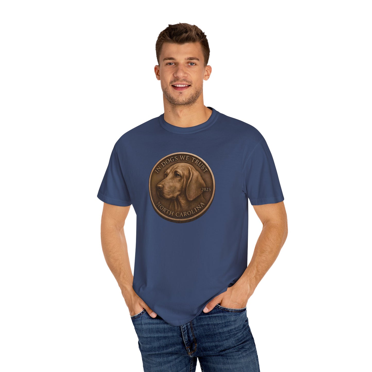 North Carolina State Coin T-Shirt Collection - Proud Dog Breed Illustrations