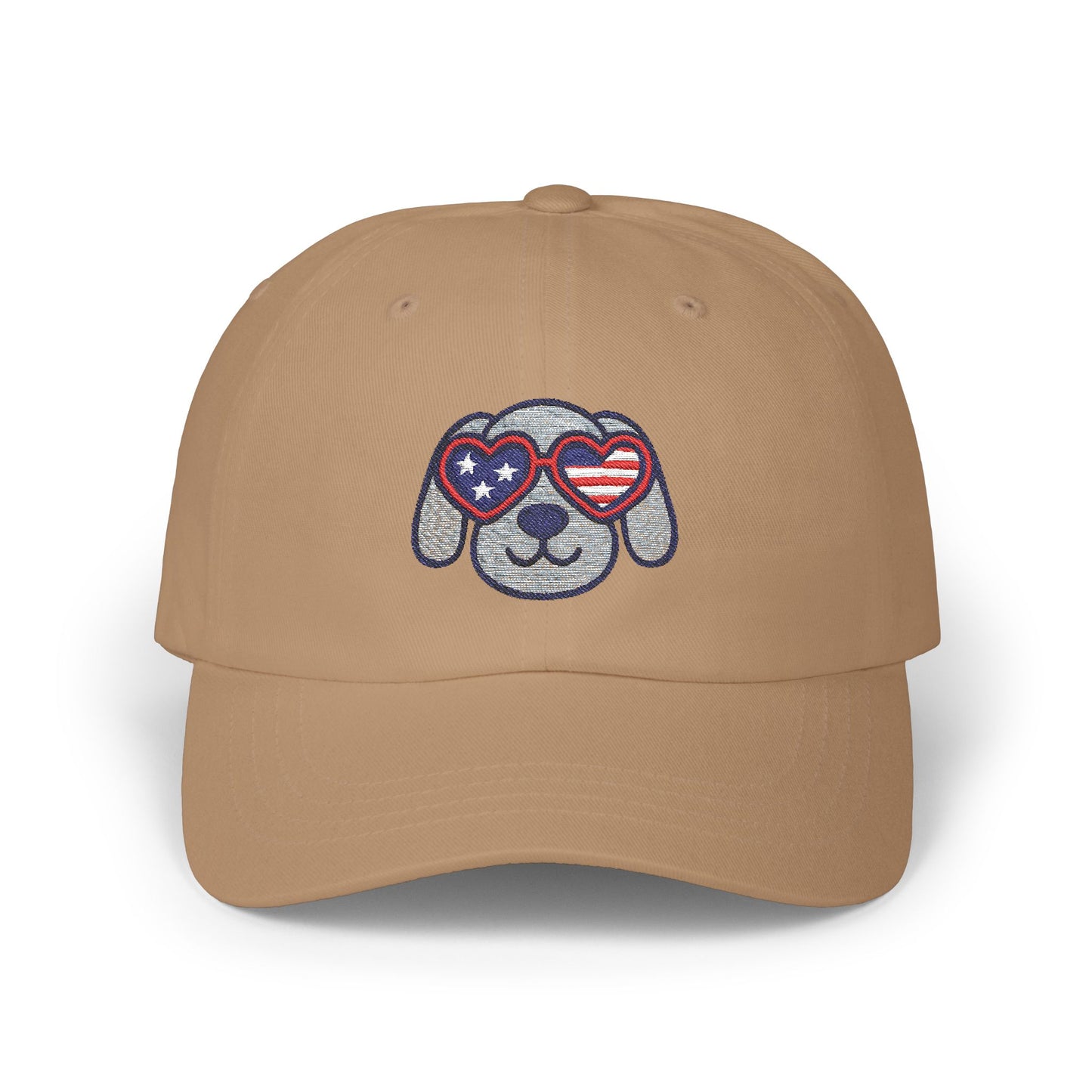 Patriotic Dog Dad Cap – Adjustable Baseball Hat for Animal Lovers, Summer Festivals, Father's Day, Fourth of July, Casual Wear